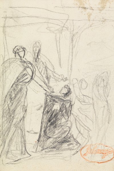 Figur Sammensætningsundersøgelse 40 af George Romney